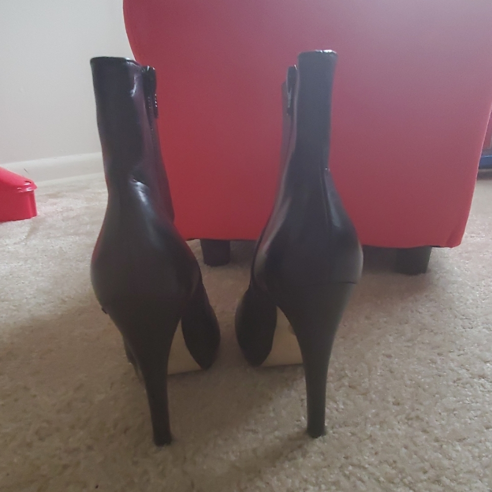 BeBe Nicolette Gold Studded Strap Bootie - Picture 2 of 4